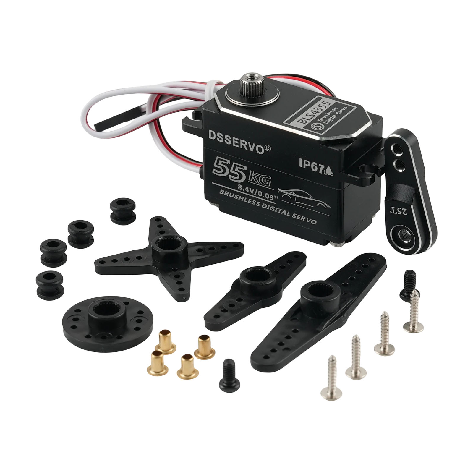 Rc Hobby Products - Dsservo BLS4355 55 кг Низкопрофильный Цельнометаллический