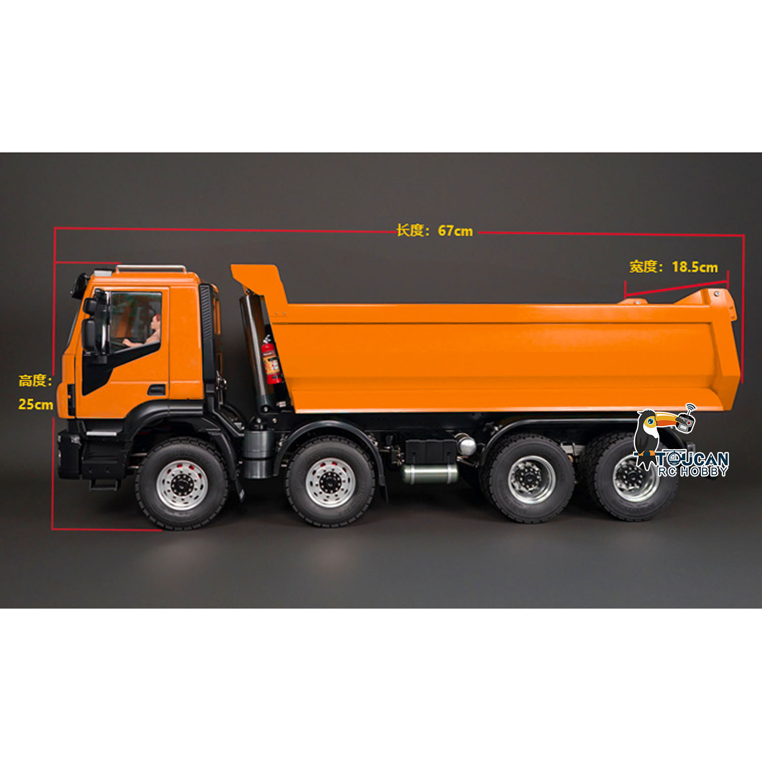 8x4 масштаб 1/14 гидравлически – обзор и цена Rc Hobby Dump Truck